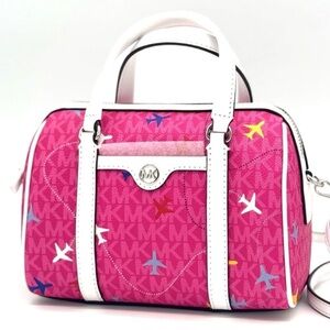 Michael Kors Small Travel Duffle Xbody Bag Dragon Fruit Multi